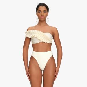 Andrea Iyamah Liva bandeau Bikini top